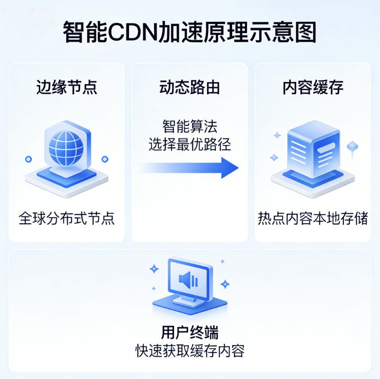 CDN 加速示意图